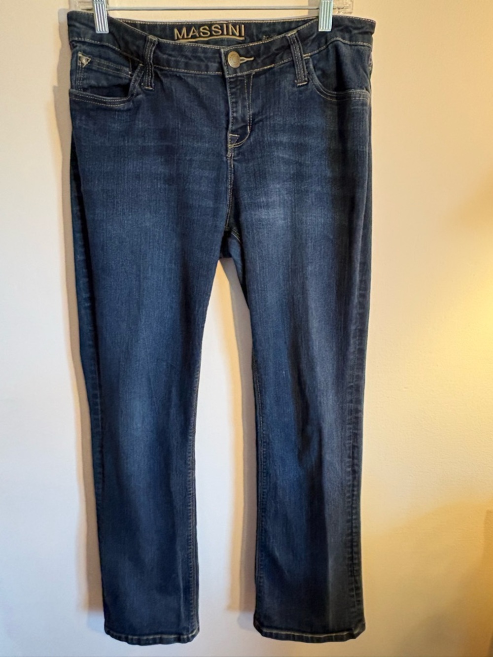Massini Bootcut Jeans Size 10 Dark Wash Mid Rise Stretch Denim